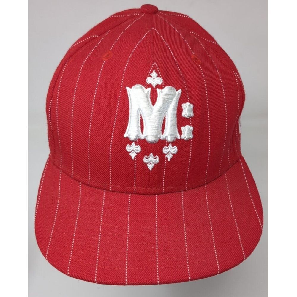 Vintage Manik Skateboards Baseball Cap Hat New Era Fitted 7 1/4 Skater Y2K Red